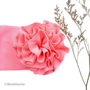 big full bloom blossom headband flamingo