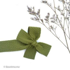 mini bow headband olive