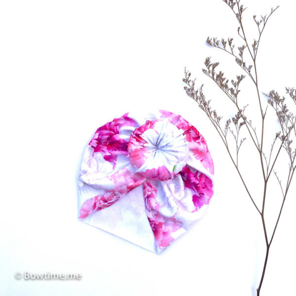 bowtime donut turban peonies